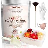 LinsKind Silica Gel Flower Drying Crystals, 2LBS Flower Preservation Kit | Flower Drying Silica Gel Beads for Wedding Bouquets, Graduation &amp; Memorial Flowers. Rechargeable, Color-Indicating, DIY Kit