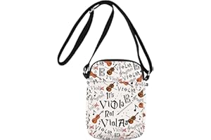 JNIAP Viola Crossbody Bag Violist Gift Alto Clef Gift Violas Player Gifts It's Viola Not Violaa Messenger Bag