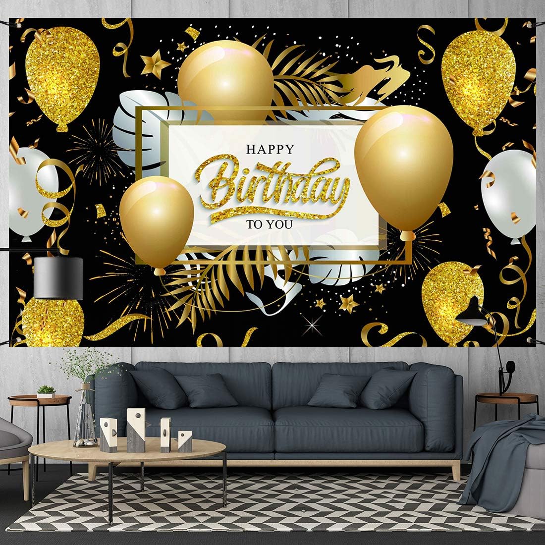 Noir Et Dore Panneau De Fond 0 X 125 Cm Pour Photographie Anniversaire Fete Decoration De Fete Decoration De Fete Danniversaire Fournitures De Loisirs Creatifs Decorations Napravi Rs