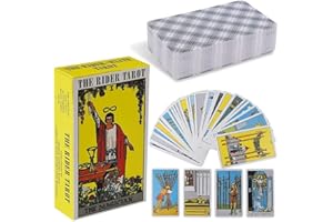 Tarot Cards for Beginners with Guidebook: The Rider Waite Classic Tarot Cards Deck - English Portable Tarot Deck Full Version