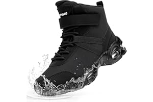 KEFUWU Boy's Girl's Hiking Boots Waterproof Military Tactical Boots Kids Non-Slip Durable Light-Weight Shoes