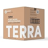Terra Diapers Size 2: 85% Plant-Based Diapers, Ultra-Soft & Chemical-Free for Sensitive Skin, Superior Absorbency for Day or Nighttime Diapers, Designed for Babies 8-15 Pounds, 176 Count