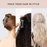 Kitsch Large Assorted Hair Clips 3 pcs Recycled Plastic Claw Clips for Thick view 4