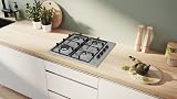 Bosch Series 2 PBP6B5K60 60cm Gas Hob 4 Burners Side Control view 5