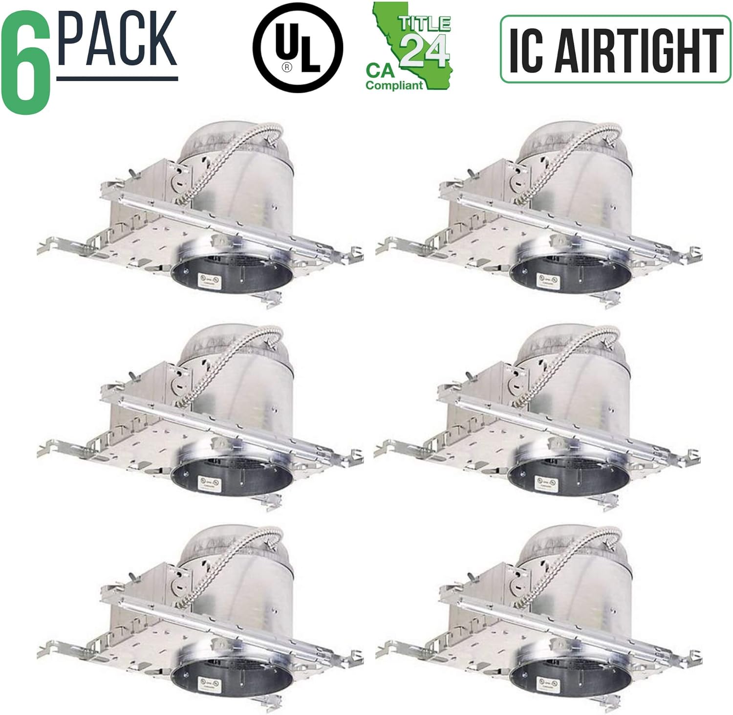 Best 4 Recessed Lighting Housing Ic Airtight New Construction