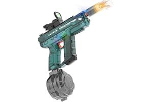 LAWDIEY Electric Water Guns for Adults & Kids,Realistic Automatic Water Gun with 26-32 FT Long Range,800ml Large Water Tank,Splash-Resistant Design,Summer Outdoor Pool Beach Toy for Backyard Games(Dark Green)