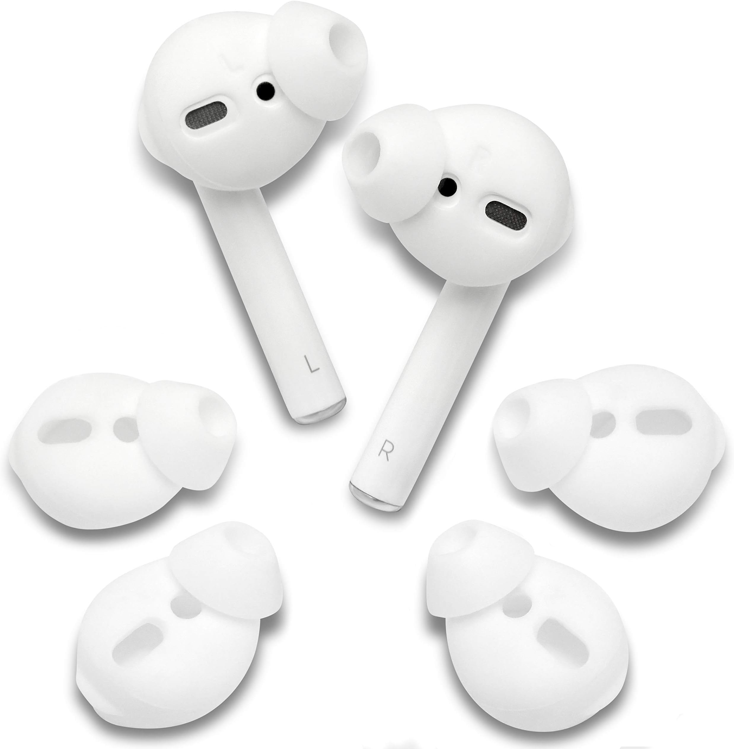 OKULISet of 6 Silicone EarBuds Ear Tips InEar For Apple AirPods (1st Gen) Earphones