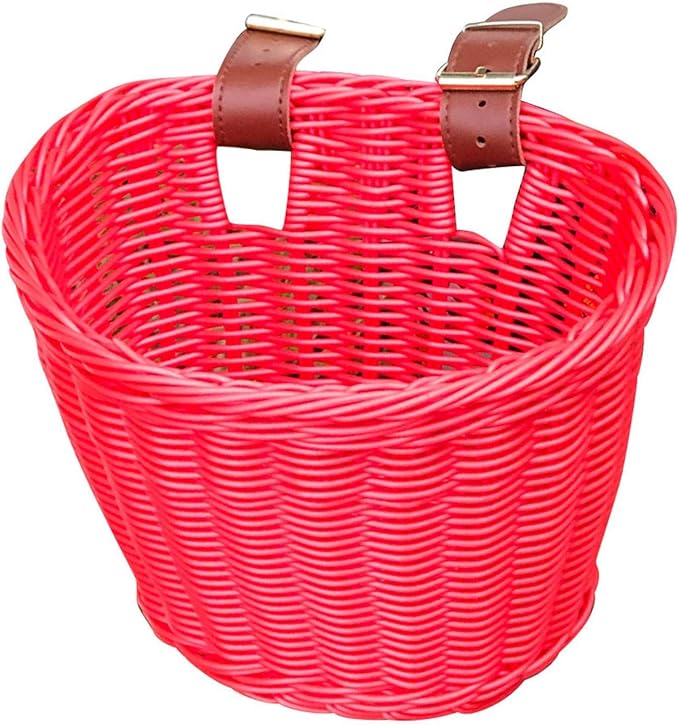 Bicycle BasketWicker Bike BasketHandmade Rattan Woven BasketDurable