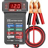 ANENG 12V Car Battery Tester,Automotive Voltmeter and Alternator Analyzer | Digital Automotive Battery Tester with LCD Display,LED Indication and Voltage Indicator for Cars,Trucks,Motorcycles and RV
