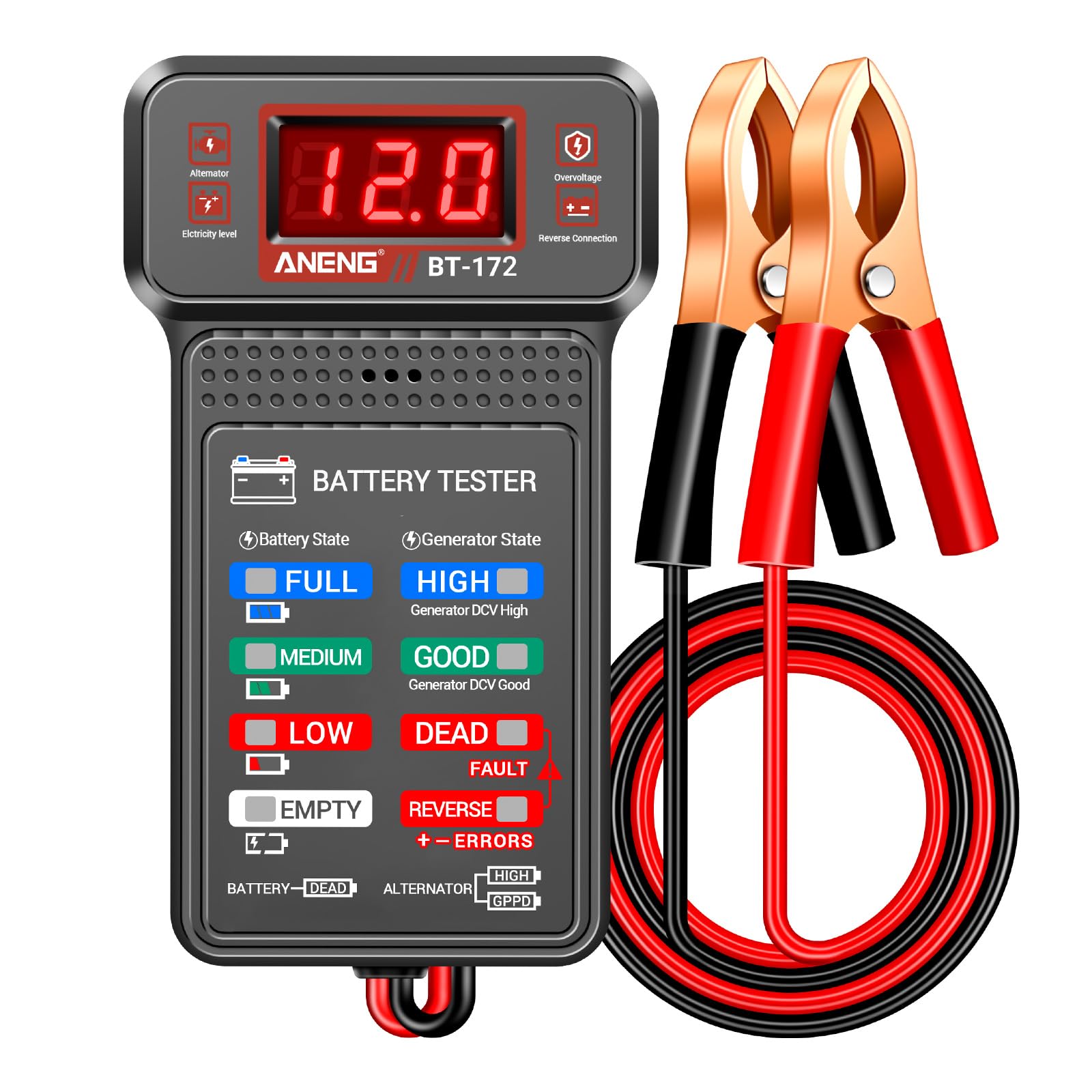 ANENG Car Battery Tester,12V Digital Automotive