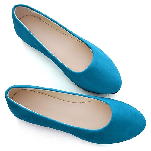 cute blue flats