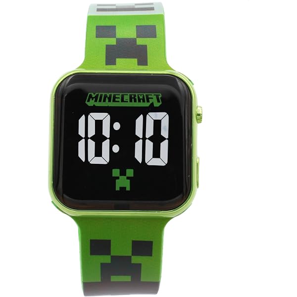 Montre Intelligente Minecraft - MIN4045ARG - Jeux, Caméra, Alarmes - Pour Enfants