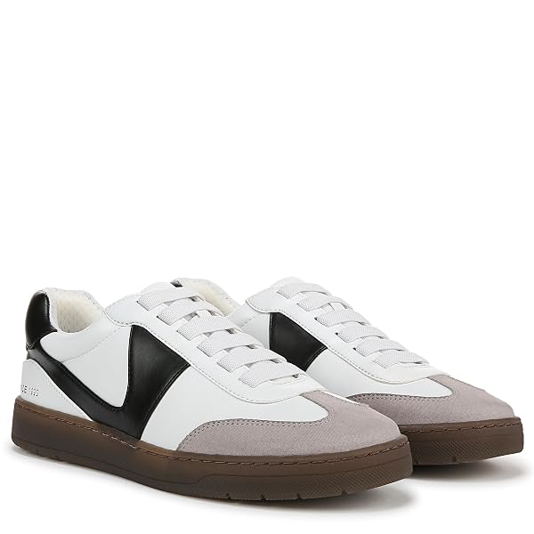 FRANCO SARTO WOMENS PONTI SNEAKER WHITE BLACK 8 M