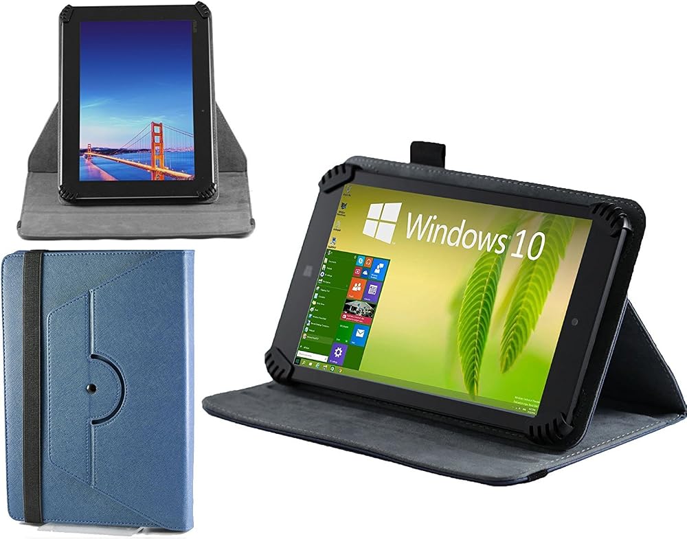Navitech Blue Faux Leather Case 360 Stand for Asus Fonepad 7 ME371MG