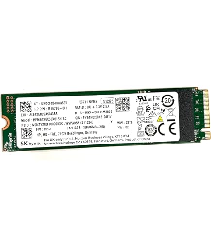 SK hynix NVMe M.2 2280 SSD 512Gb 3枚 Amazon.com: SK hynix 512GB Gaming Gen4 M.2 2280 PCIe NVMe