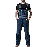 Big Smith Men's Rigid Denim Bib Overall