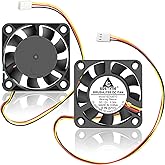 GDSTIME 40mm Fan 3-Pin 12V 40x40x10mm Mini Computer Case PC CPU Fans 2-Pack | Replacement for NVR, NAS, Switches, 3D Printers, DVRs, Small Motherboard Heat sink, Power Supply - Brushless DC Cooling, 4010