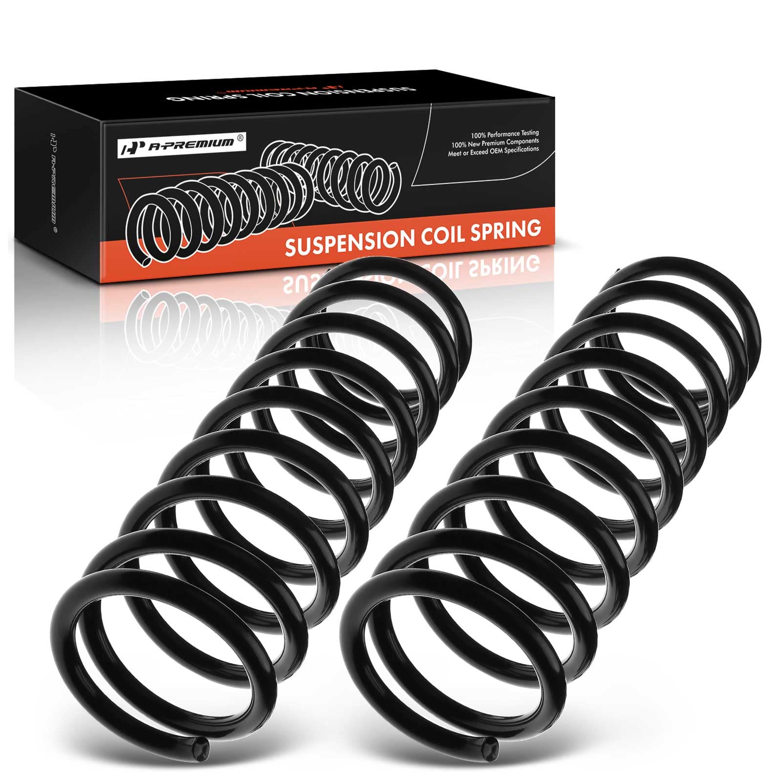 A-Premium 2PCS Front Suspension Coil Spring Set