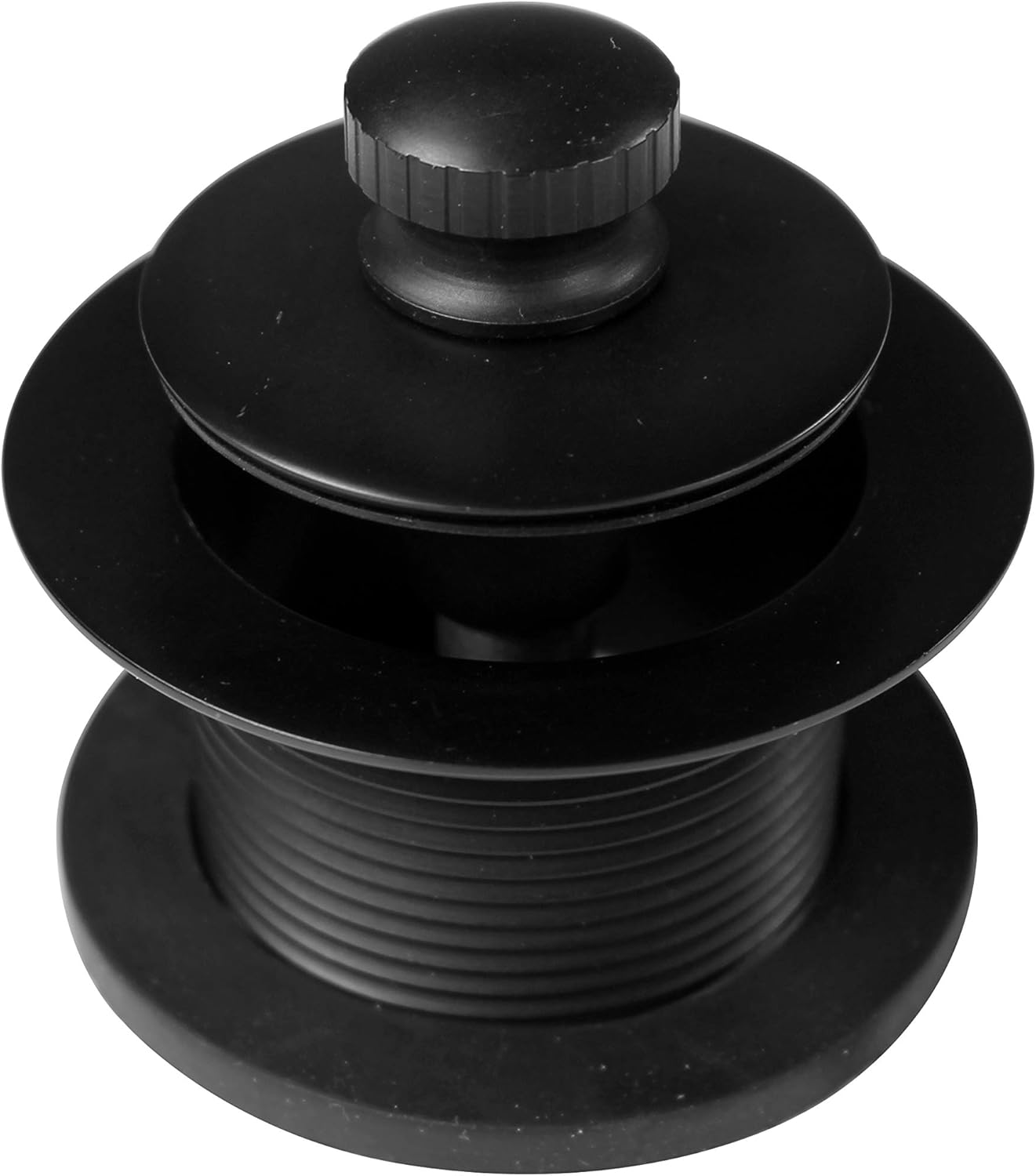 Westbrass Pull & Drain Sch. 40 PVC Bath Waste with One-Hole Top Elbow, Matte Black, D49721-62 - - 
