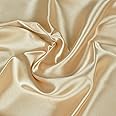 YOOCHEESE Photography Backdrop Product Photoshoot: Imitation Satin Nude Small Background Cloth - Silk Fabric Flat Lay Photo Shoot Props for Cosmetics Jewelry (75X100cm/2.5X3.3ft, Champagne)