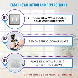 Toggle Light Switch Decorator Metal Wall Plate