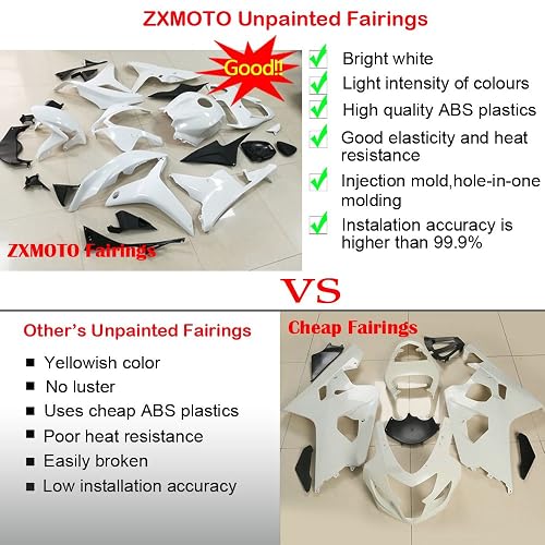 Yamaha Yzfr125 Unpanted Farng Bodywork Plastc Panels YZF R1 2002