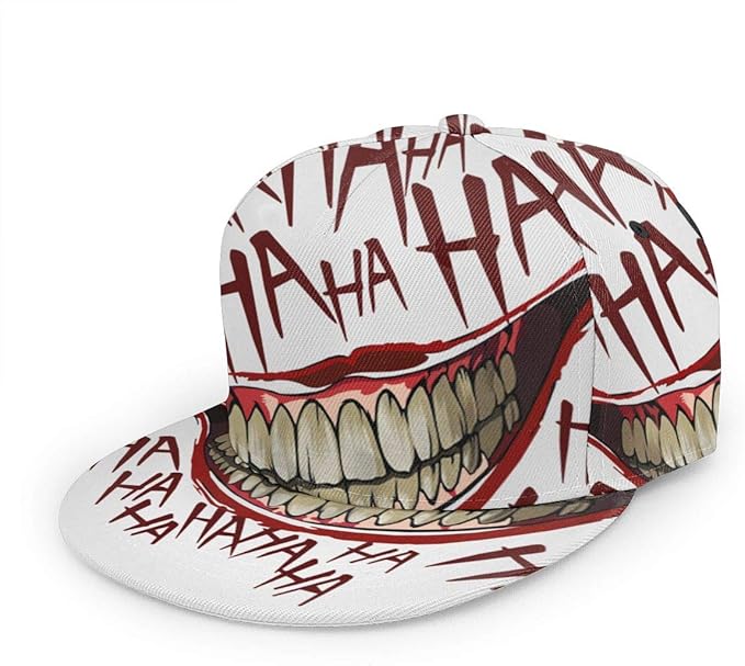 Joker Hahaha Unisex 3D Printing Classic Baseball Cap Snapback Flat Bill