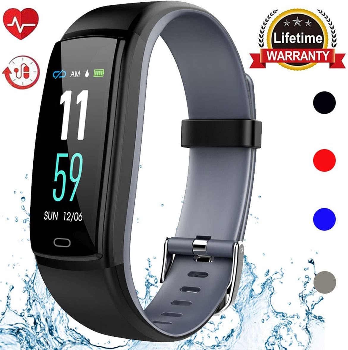 Fitness Tracker HR, Activity Tracker Waterproof Smart Watch Wristband