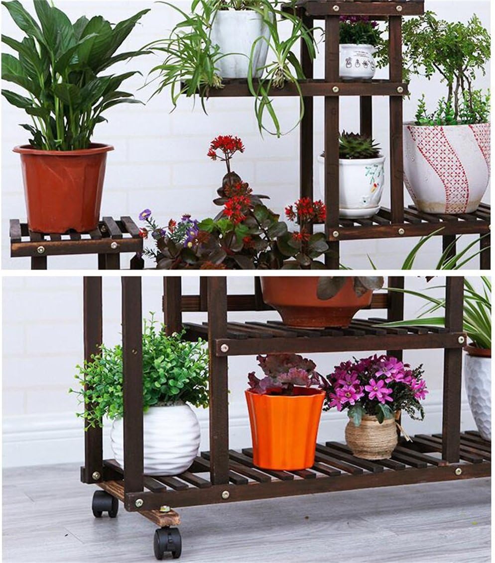 JKL-Soportes para plantas Soporte de flor de madera, maceta en ...