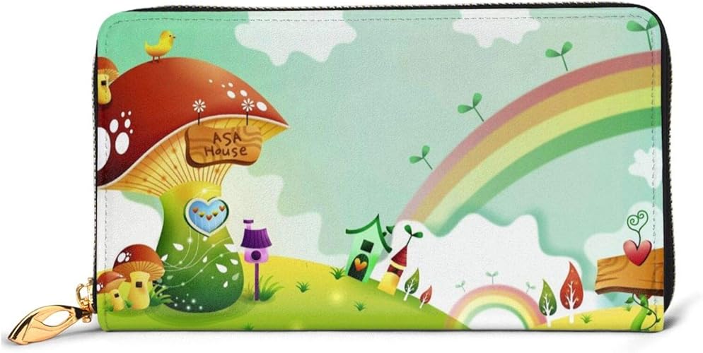 Amazon 可愛い 童話 アニメ 財布 本物の牛革 長財布 メンズ財布 レディース財布 おしゃれ ジッパー コインケース 大容量 小銭入れ ファッション小物 N A 財布