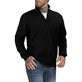 Men's Casual Waffle Knit Hooded Solid Winter Sweatshirt with Pockets Long Sleeve Fashion Basic Hoodies