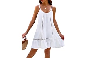 Blooming Jelly Womens Bathing Suit Cover Up Swim Beach Dresses Cover Ups Spaghetti Straps Swimsuit Coverups 2025