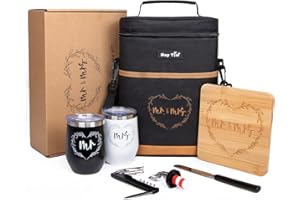 Hap Tim Wedding Gifts for Couples, Bridal Shower Gifts, Engagement Gifts for Newlyweds, Mr and Mrs Gifts - Wine Cooler Bag In
