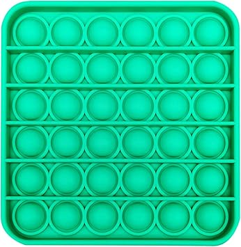 Amazon Com Push Pop Pop Fidget Toy Bubble Fidget Sensory Toy Autism Special Needs Stress Reliever Squeeze Sensory Toy A Square 1pcs Office Products