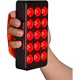 Red Light Therapy - 660nm 850nm Near Infrared Light Therapy Panel, Maximum Output Lamp 15 Dual Chip LED Device for Full Face Body Skin Health, Sleep, Muscle Recovery Sleep Wellness Handheld FX35