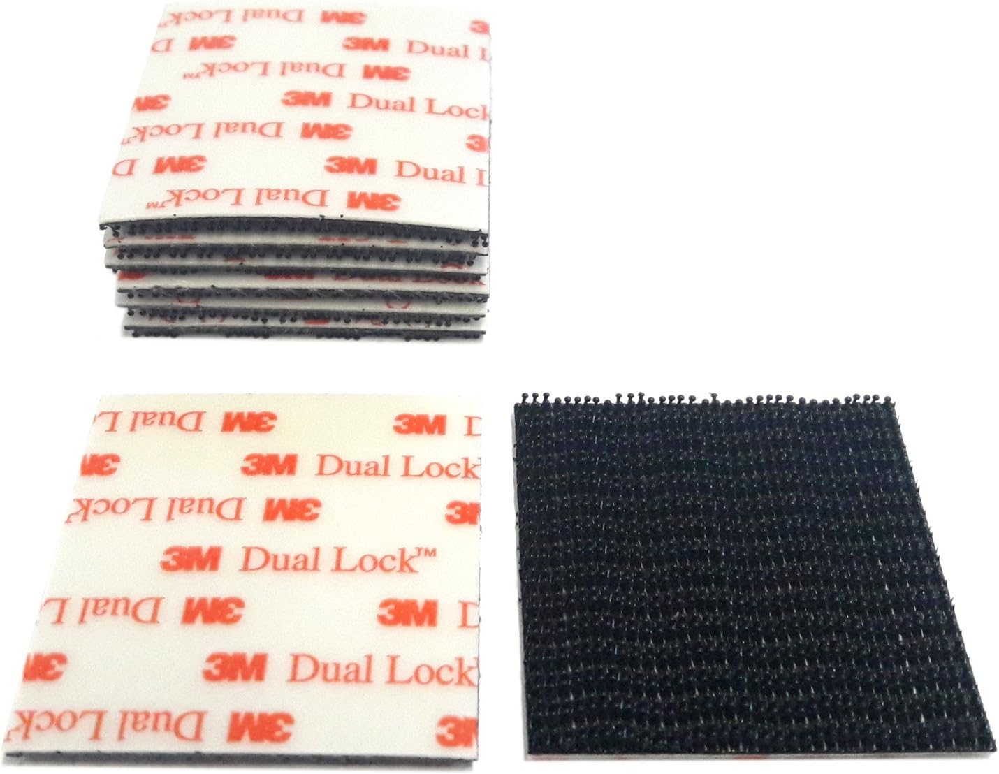 3M dual lock SJ 3550 Velcro band, 50 mm x 50 mm, pack of 8.