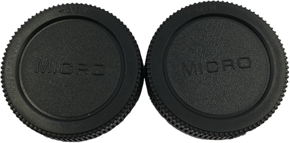 HomyWord 2 PACK Body Cap & Camera Rear Len Cover Set For Micro 4/3 DSLR Cameras & Micro 4/3 Mount Lenses (For Micro Four Third Lens, MFT) Fits Olympus E-PL5, E-PL6, EPL-7, E-PL8 E-P1/2/3 E-PL1/2/3 - Image 3