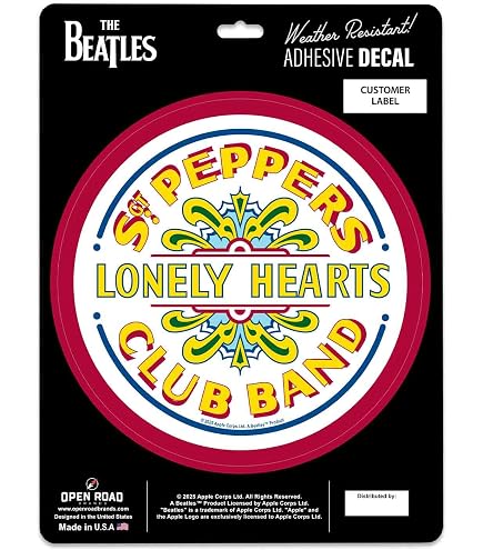 The Beatles Vinyl Decal Sticker - Oracal, Personalizable, Car Cup Laptop