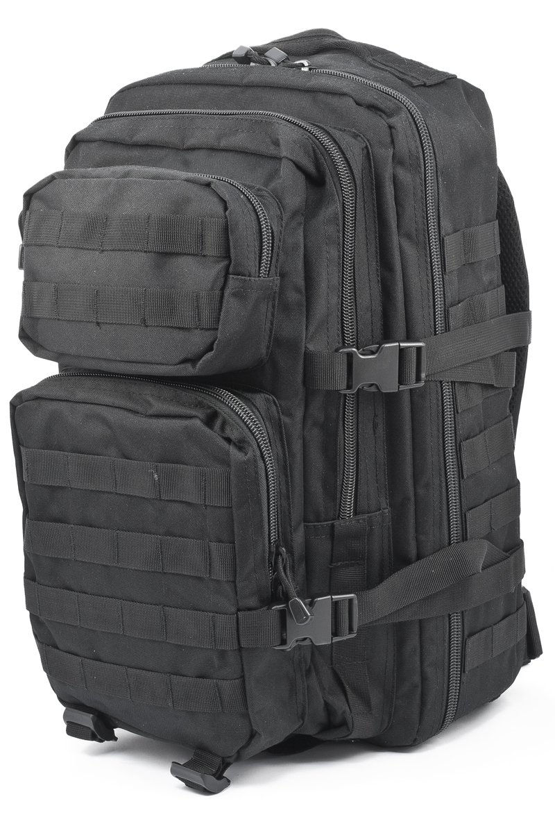 Mil-Tec US assault rucksack, 36 litres, black 36L