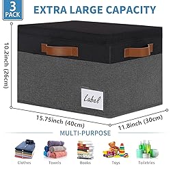 GhvyenntteS Extra Large Storage Bins with