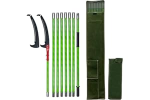 LICHTUND Long Tree Pruner, Pole Saws for Tree Trimming Extendable Hand Saw Blades Set 26 Feet Tree Trimmer Cut Tree Branch Garden Tools Loppers Hand Pruning Saws for Sawing and Shearing