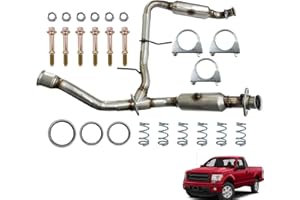 LoftMarte 160069 50567 Catalytic Converter Compatible with Ford F150 5.0L V8 2011-2014 Both Sides Y Pipe