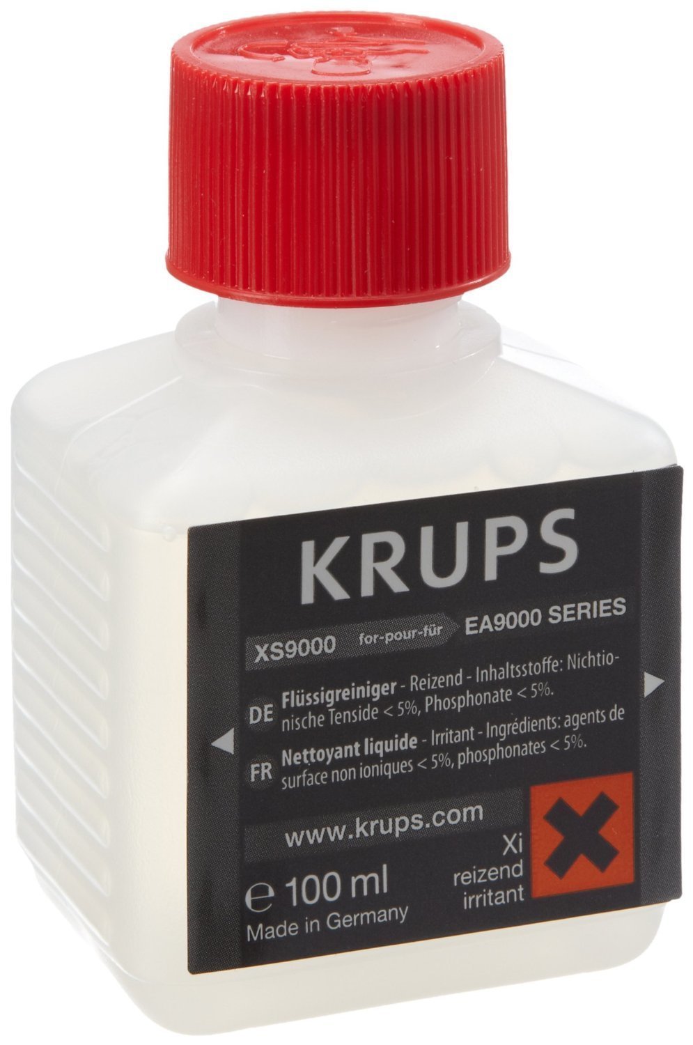 Krups Genuine Coffee Machine Liquid Cleaner (2 x 100ml Bottles) transparent