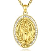 INFUSEU Faith-Inspired Christian Catholic Saint Necklaces Religious Protection Gifts for Women