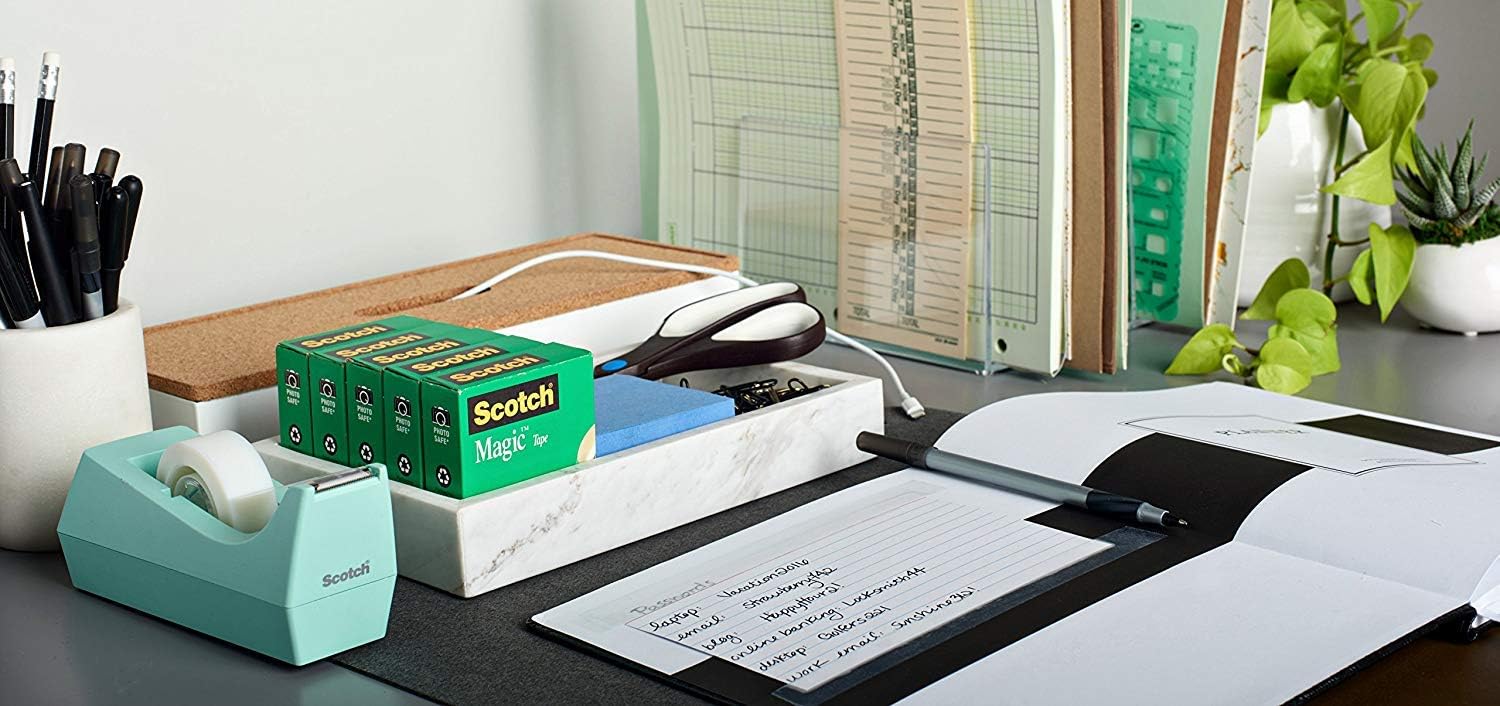 Scotch Magic Tape, 12 Rolls, Numerous Applications, Invisible, Engineered for Repairing, 3/4 x 1000 Inches, Boxed (810K12) : Clear Tapes : Office Products