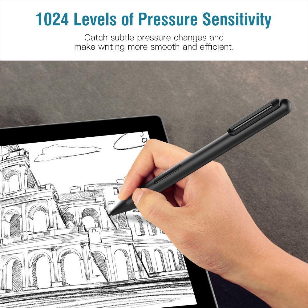 MoKo Stylus Pen for Surface, Surface Stylus Pen for Surface Pro 9/8/X/7+/6/5/4/3, Surface Go 3/2/Go, Surface Laptop 4/3/2/1, Surface Book 3/2/1, Stylus Pencil with 1024 Pressure Sensitivity