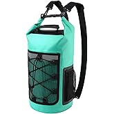 Pimoys Dry Bag, 25L Waterproof Backpack, Dry Bags Kayak for Women Men, Roll Top Outdoor Travel Bag for Boating, Kayaking, Fishing, Hiking, Rafting