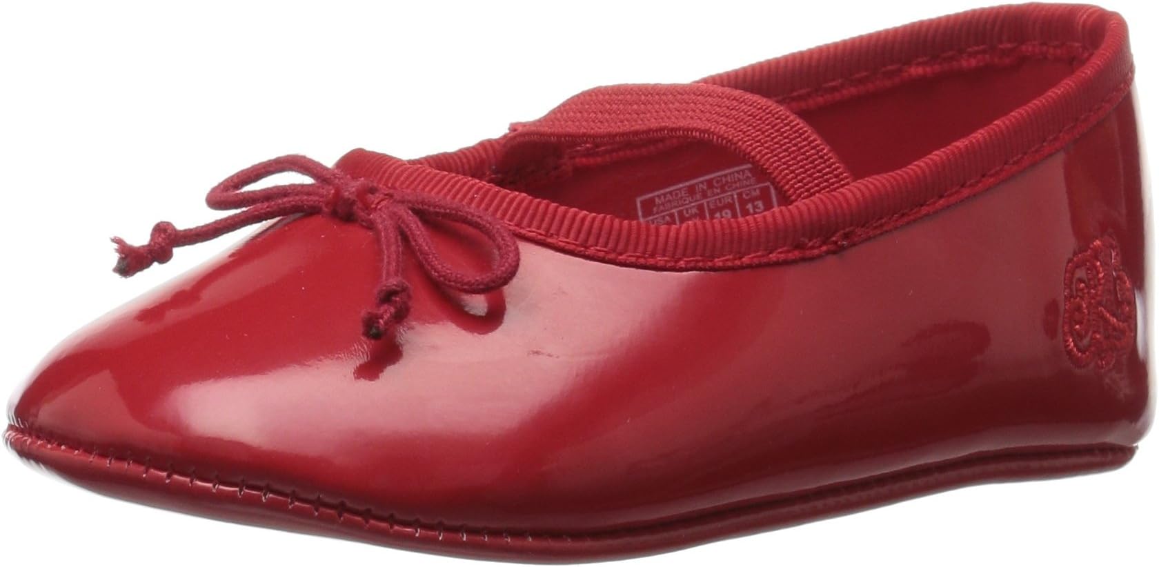 Ralph Lauren Layette Kids' Allie Black Patent Ballet Flat
