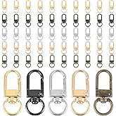 50pcs Lobster Claw Clasp Keychain Metal Swivel Lobster Claw Clasp Swivel Lanyards Snap Hooks Key Chain Hooks DIY Claws Clasps for Jewelry Purse Jewelry Making Bags Keychain Connector Art Crafts