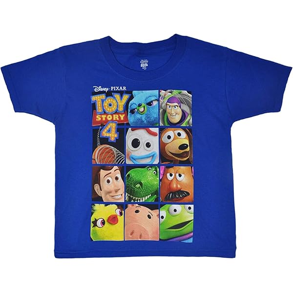 main story■Tシャツ■ブルー■8y Amazon.com: Disney Toy Story 4 Boy's T-Shirt Woody Buzz Print
